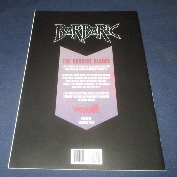 Barbaric The Harvest Blades 1 (Vault comics, 2022) Richard Pace Cover B Variant - Picture 2 of 3